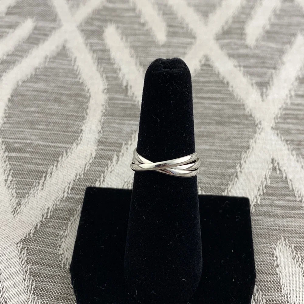 Stainless Steel Fidget Ring 3 Interconnected Bands